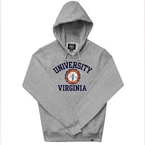 NWOT 47 Brand University of Virginia Academic Logo Hoodie
